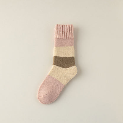 Cozy Elegance Vintage Cotton Socks - 2 Pairs