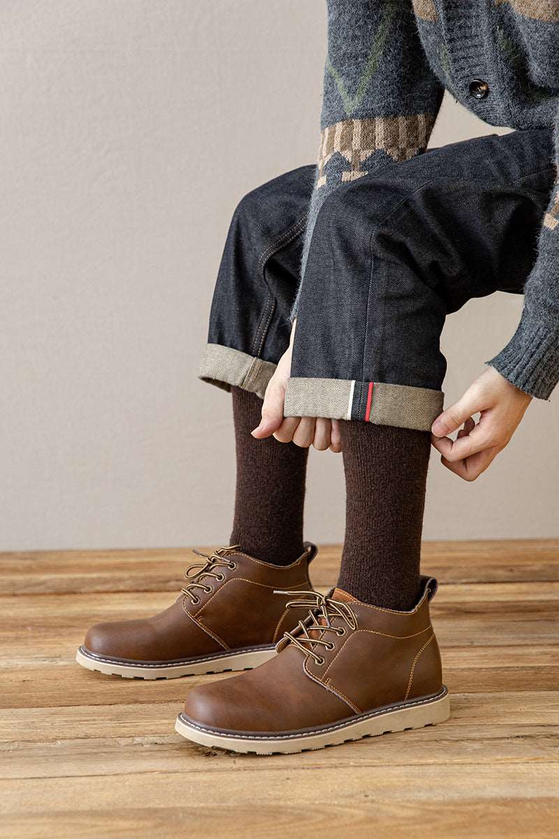 Wool Over the Calf Socks Men