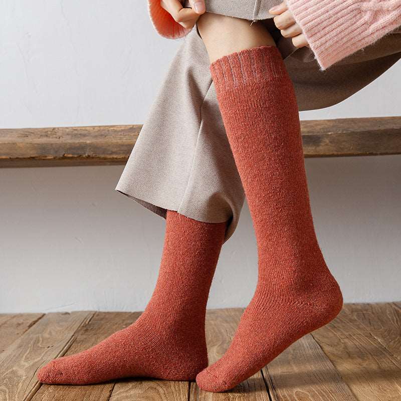 Wool Over the Calf Socks Women