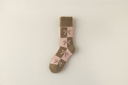 Cozy Elegance Vintage Cotton Socks - 2 Pairs