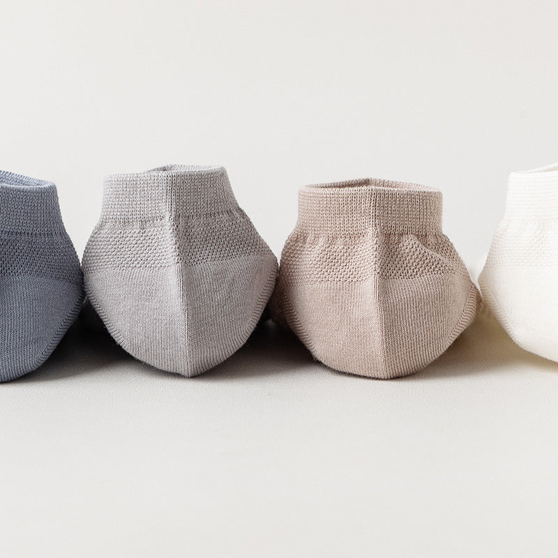 Cotton Mesh Low-Cut Socks Men - 3 Pairs