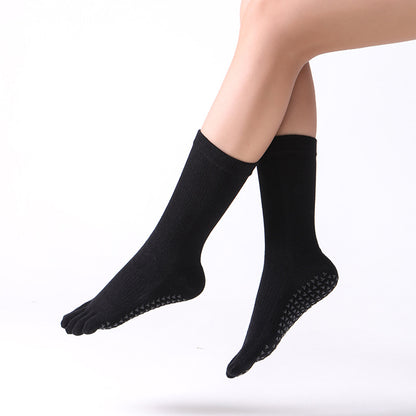 GripFit Cotton Crew Toe Socks - 3 Pairs