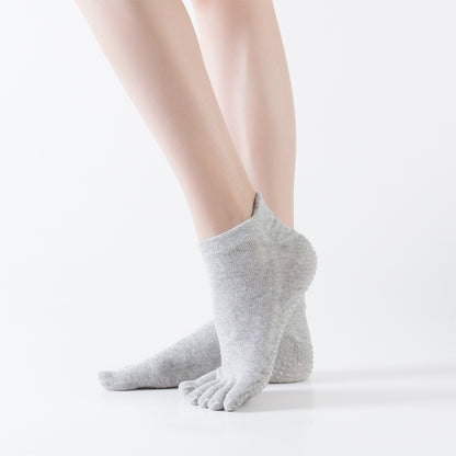 Grip Low Cut Cotton Toe Socks - 3 Pairs