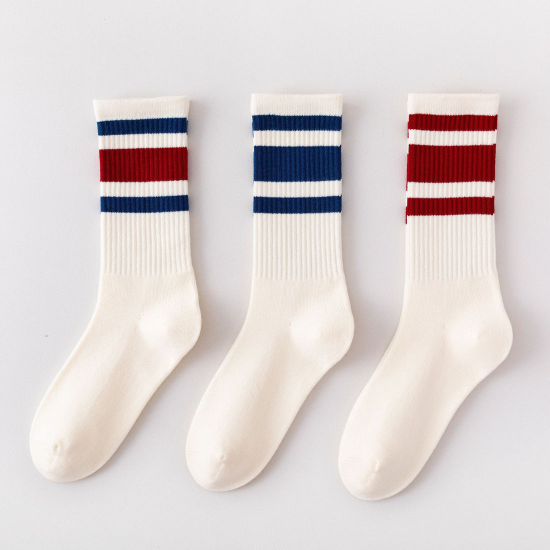 Classic Stripe Crew Socks - 3 Pairs