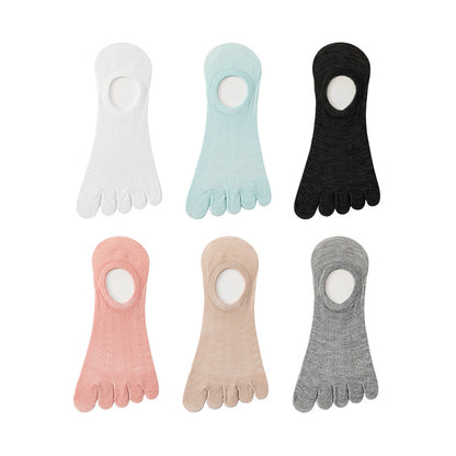 Airy Lace Bamboo Toe Socks - 3 Pairs