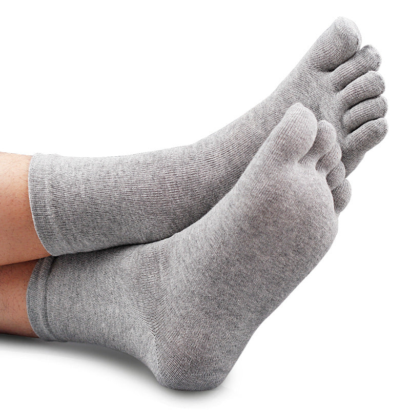 Comfort Stretch Plus Size Cotton Toe Socks Crew - 3 Pairs