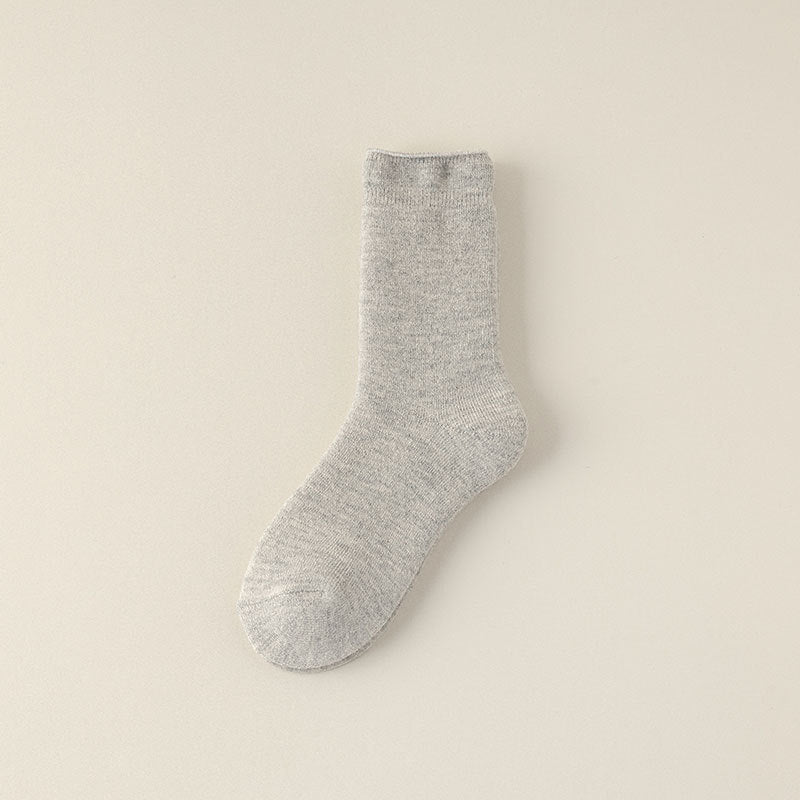 Cozy Relaxed Cuff Wool Socks - 3 Pairs