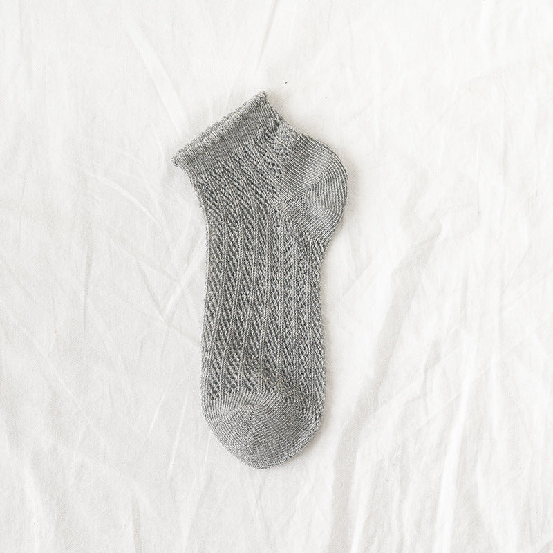 Breeze Mesh Women’s Low-Cut Cotton Socks - 3 Pairs