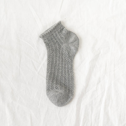 Breeze Mesh Women’s Low-Cut Cotton Socks - 3 Pairs