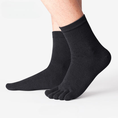Comfort Stretch Plus Size Cotton Toe Socks Crew - 3 Pairs