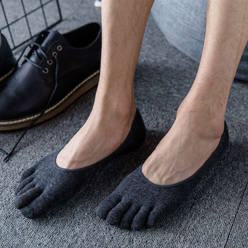 No-Show Toe Socks Men - 3 Pairs