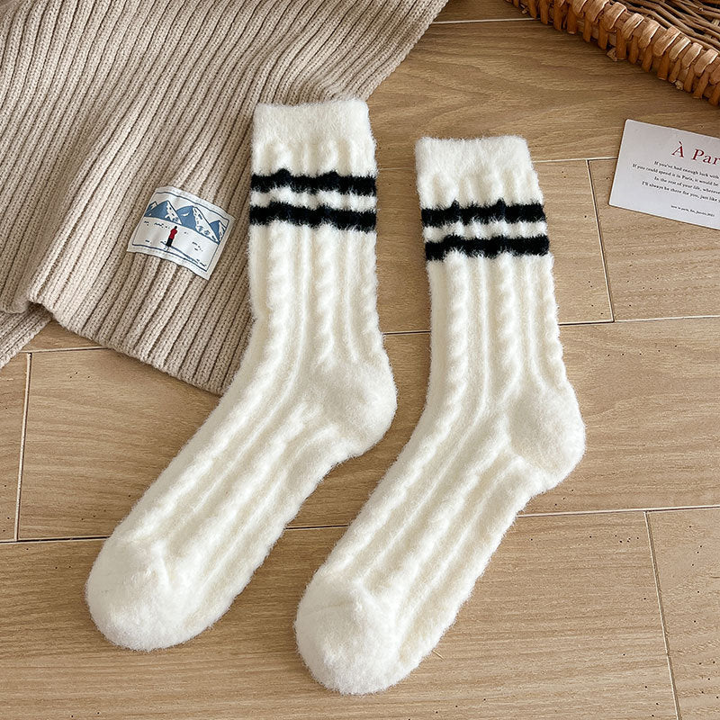 Stripe Comfort Home Socks - 3 Pairs
