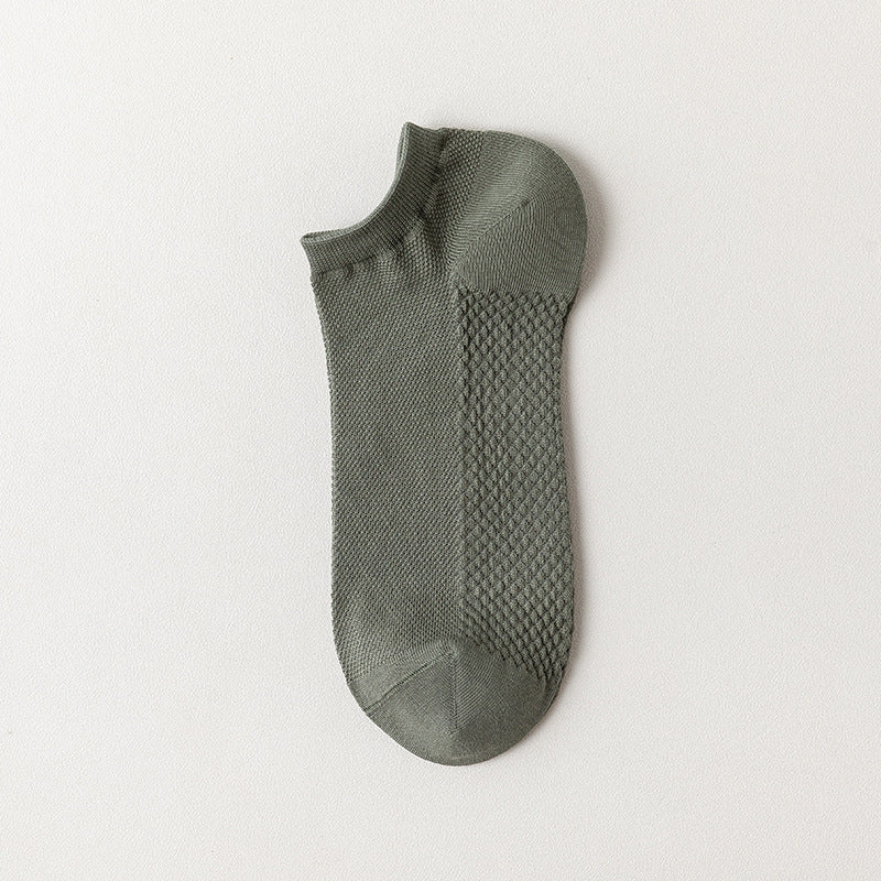 Cotton Mesh Low-Cut Socks Men - 3 Pairs