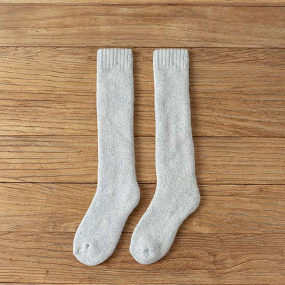 Wool Over the Calf Socks Women