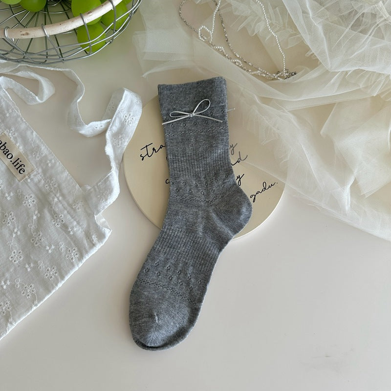 Lace Whisper Cotton Socks - 3 Pairs