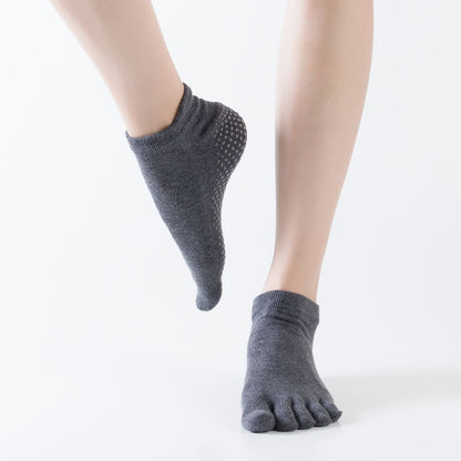 Grip Low Cut Cotton Toe Socks - 3 Pairs