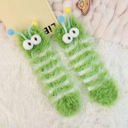 Cuddly Caterpillar Cozy Socks - 2 Pairs