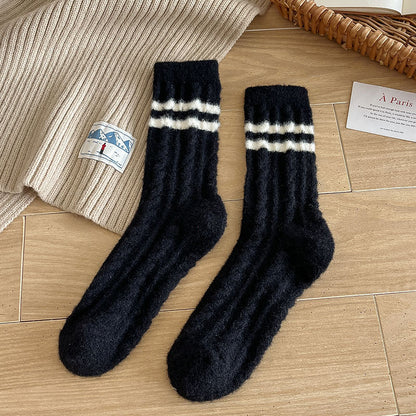 Stripe Comfort Home Socks - 3 Pairs