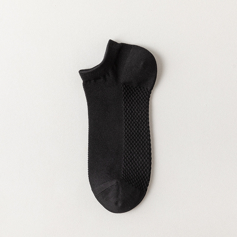 Cotton Mesh Low-Cut Socks Men - 3 Pairs