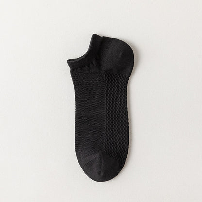 Cotton Mesh Low-Cut Socks Men - 3 Pairs