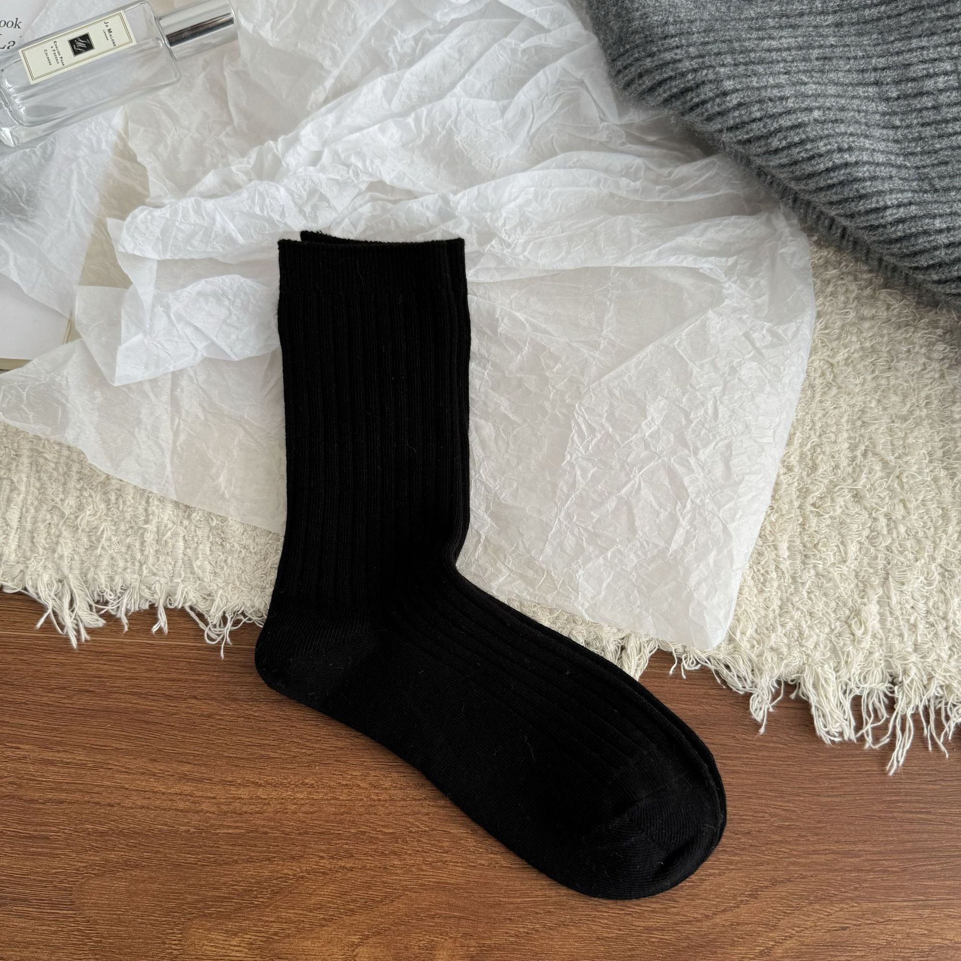 Casual Cotton Crew Socks Women - 3 Pairs