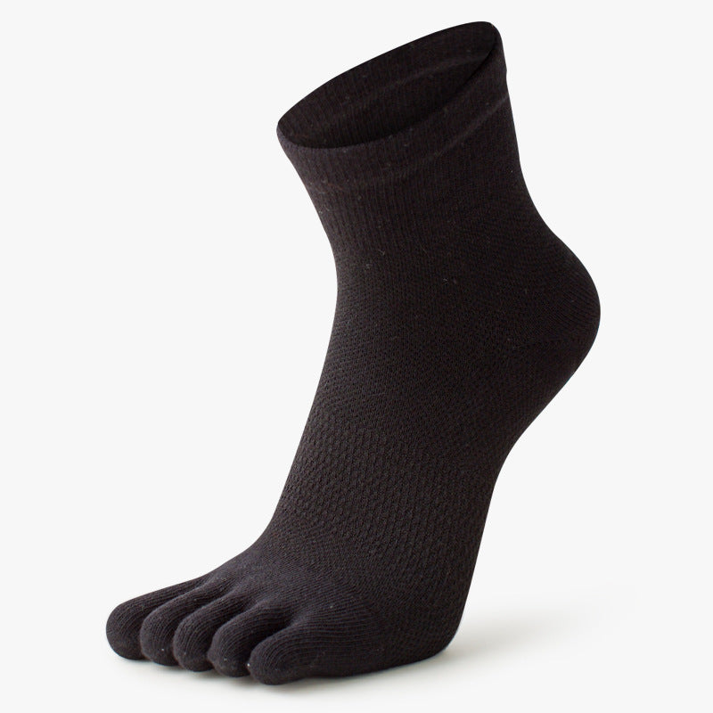 Breathe Fit Cotton Five Toe Socks - 3 Pairs