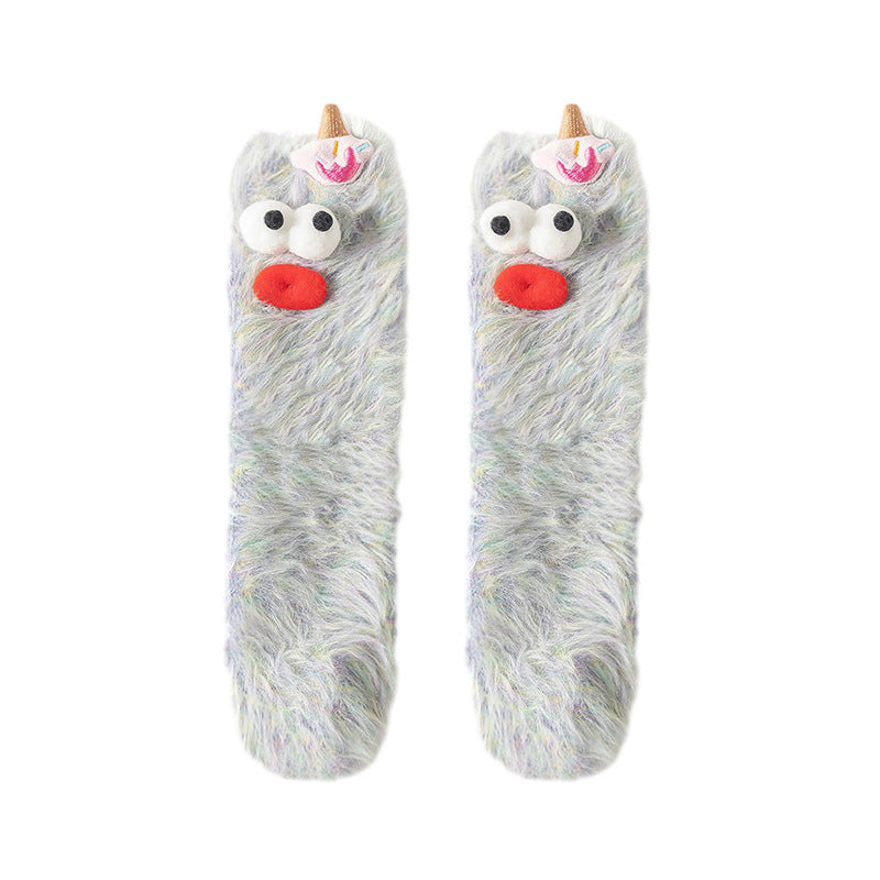 Fuzzy Friends Lounge Socks - 3 Pairs