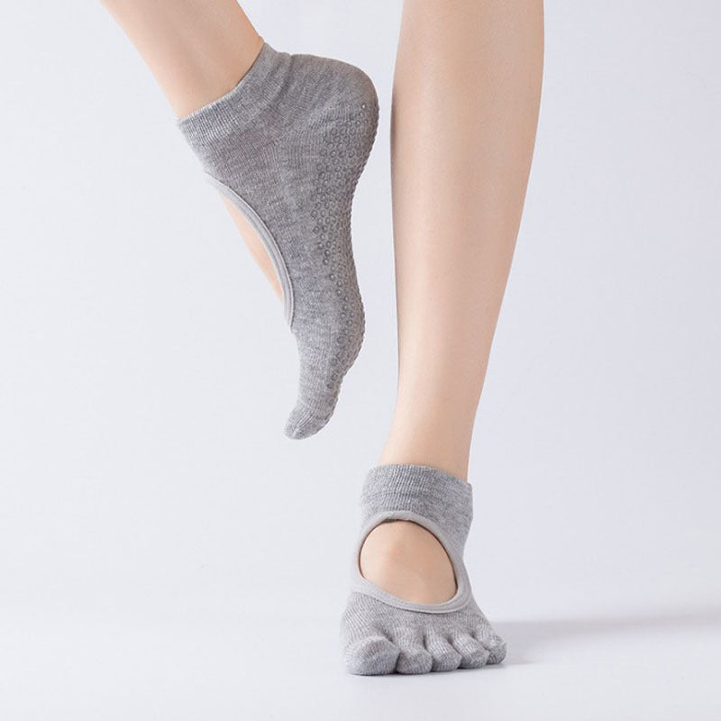 GripFit Yoga &amp; Pilates Toe Socks - 2 Pairs