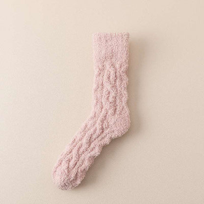 Women Fluffy Bed Socks Crew