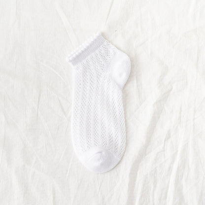 Breeze Mesh Women’s Low-Cut Cotton Socks - 3 Pairs