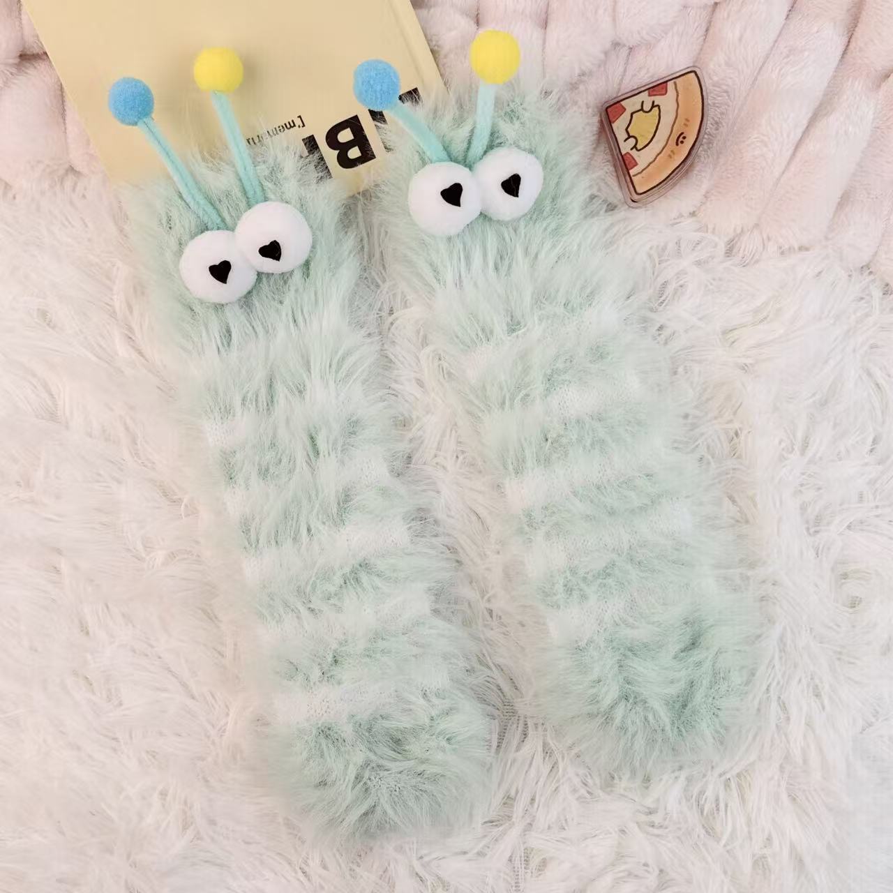 Cuddly Caterpillar Cozy Socks - 2 Pairs