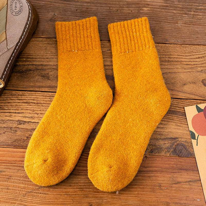 Merino Wool Mid Calf Socks Women - 2 Pairs