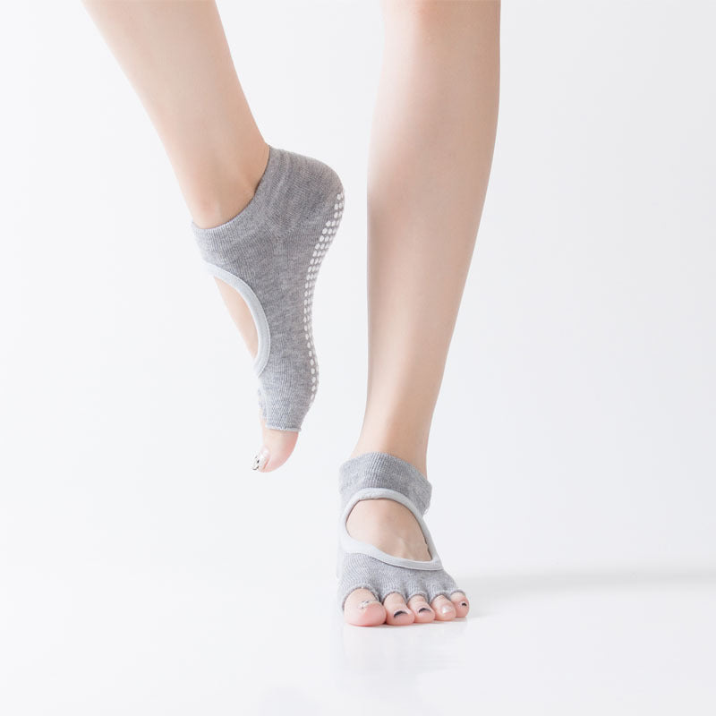 GripFit Yoga &amp; Pilates Toe Socks Half - Toe - 2 Pairs