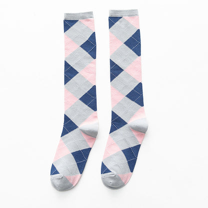 Argyle Classic Knee-High Socks - 2 Pairs