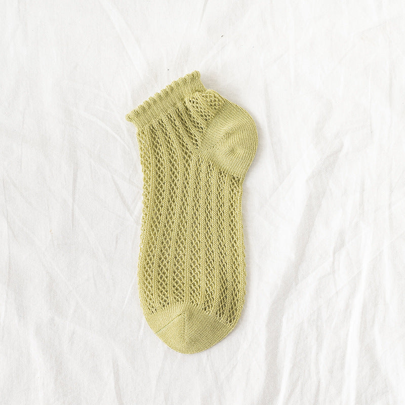 Breeze Mesh Women’s Low-Cut Cotton Socks - 3 Pairs