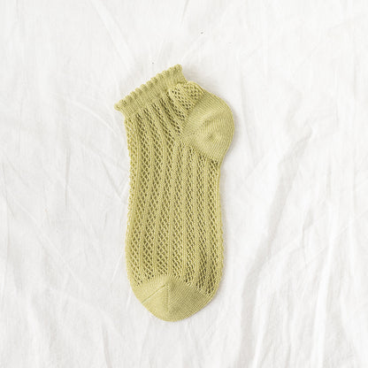 Breeze Mesh Women’s Low-Cut Cotton Socks - 3 Pairs