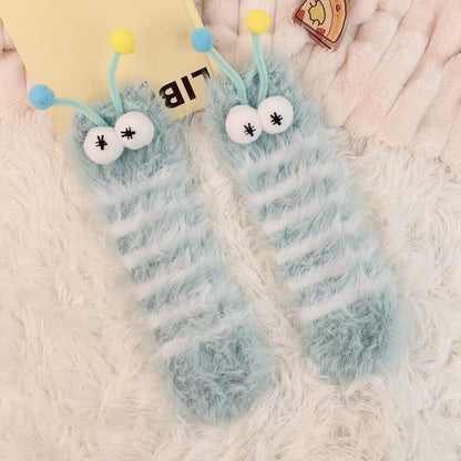 Cuddly Caterpillar Cozy Socks - 2 Pairs