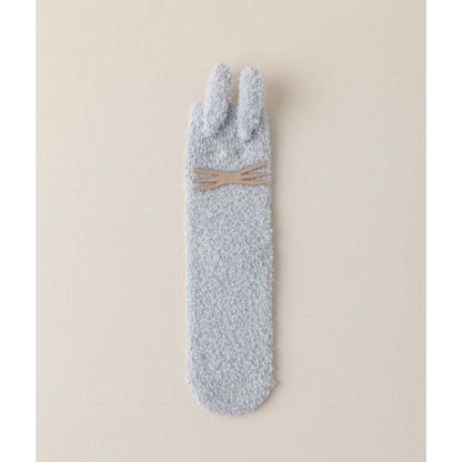 Cute Cartoon Bunny Coral Fleece Home Socks - 2 Pairs