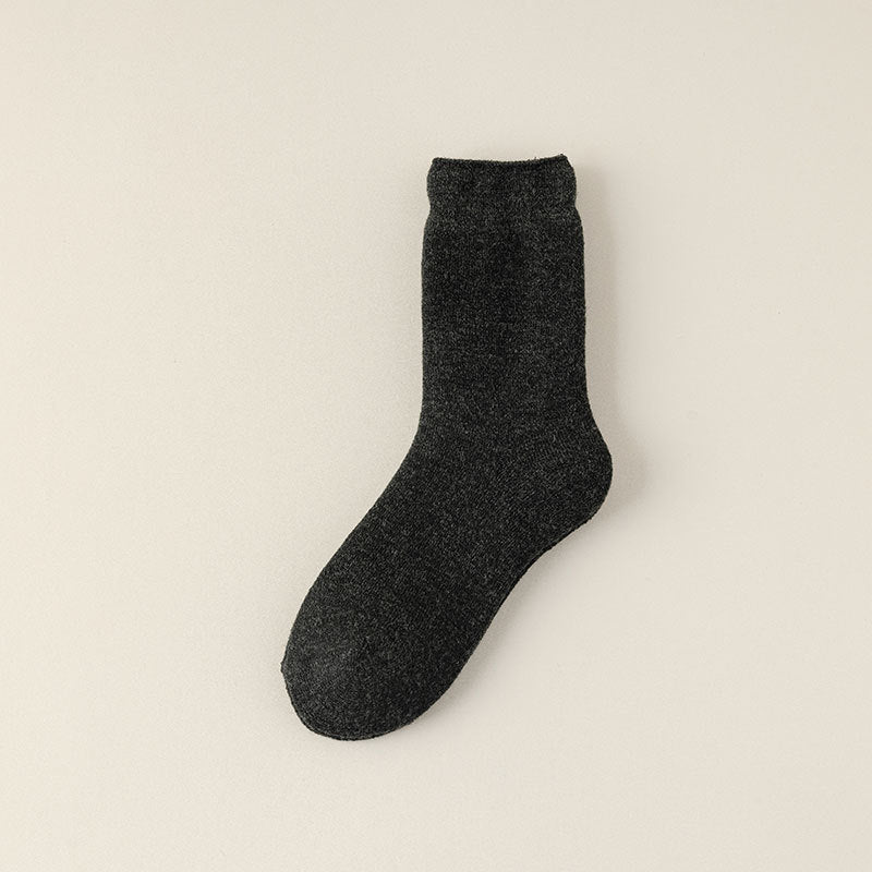 Cozy Relaxed Cuff Wool Socks - 3 Pairs