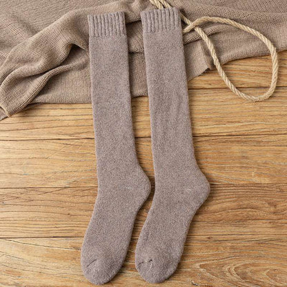 Wool Over the Calf Socks Men