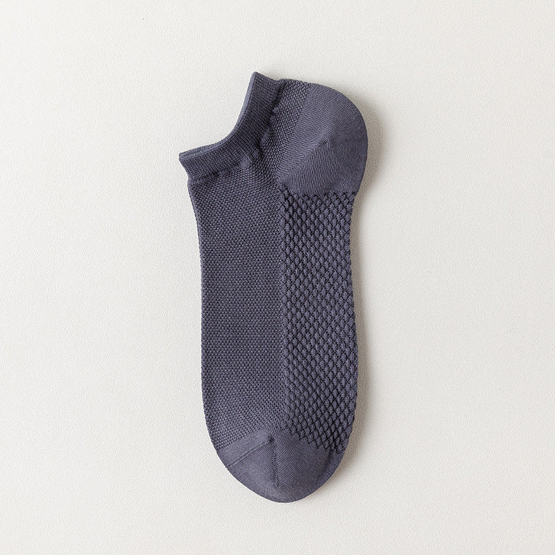 Cotton Mesh Low-Cut Socks Men - 3 Pairs
