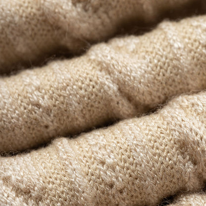 Vintage Cable Knit Crew Socks - 3 Pairs