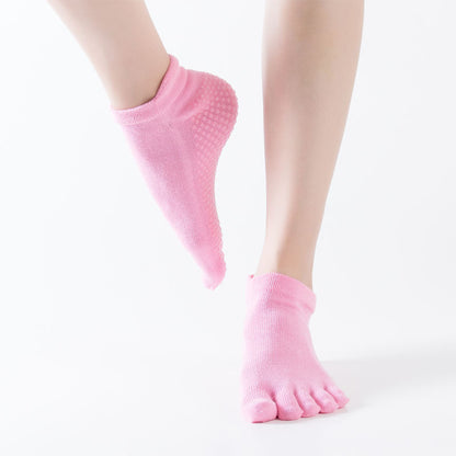 Grip Low Cut Cotton Toe Socks - 3 Pairs