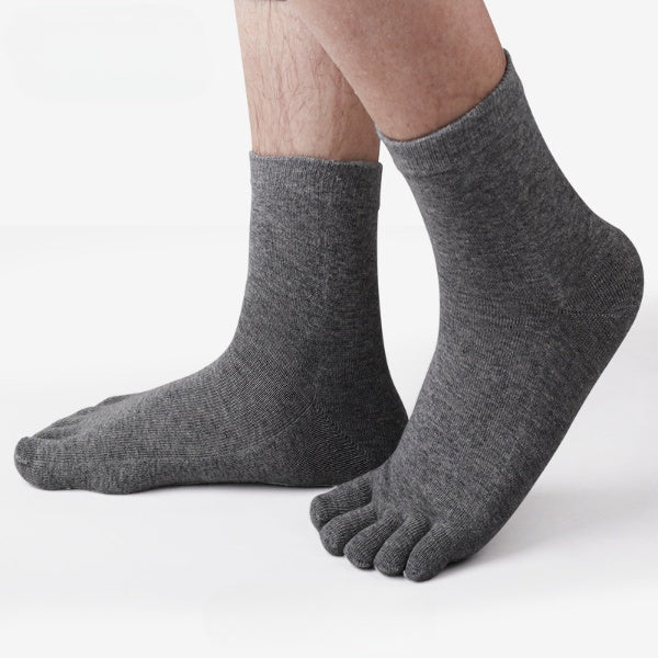 Comfort Stretch Plus Size Cotton Toe Socks Crew - 3 Pairs