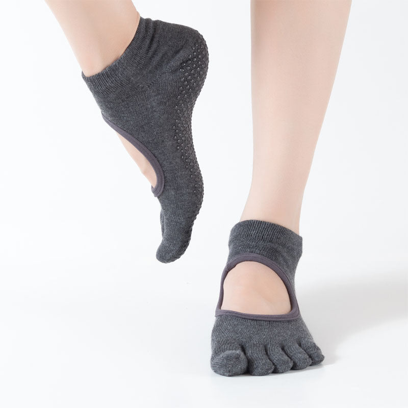 GripFit Yoga &amp; Pilates Toe Socks - 2 Pairs