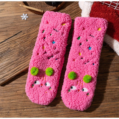 Non-Slip Puppy Plush Winter Slipper Socks