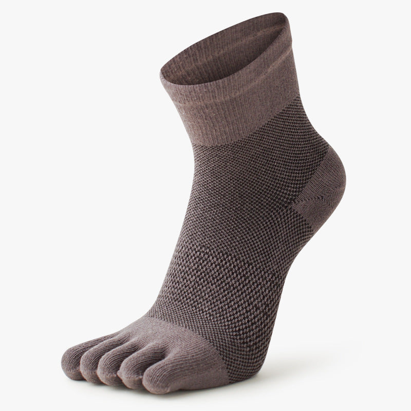 Breathe Fit Cotton Five Toe Socks - 3 Pairs