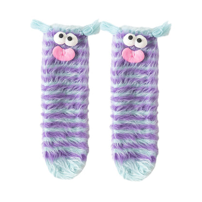 Fuzzy Friends Lounge Socks - 3 Pairs