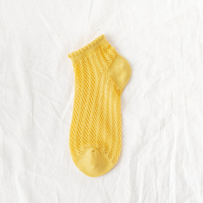 Breeze Mesh Women’s Low-Cut Cotton Socks - 3 Pairs