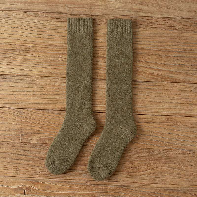 Wool Over the Calf Socks Women